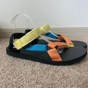 Teva | Men's Original Universal Sandal Size 11 Blue Yellow Orange NEW